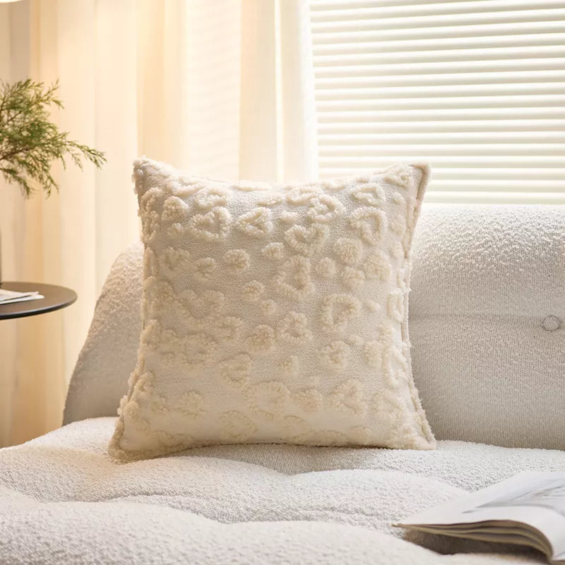 Luxury Plaid Knit Throw Pillow Cover – 18x18in Decorative Cushion Case