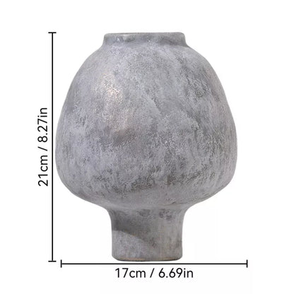 Handcrafted Ceramic Vase – Rustic Crude Pottery for Elegant Floral Decor