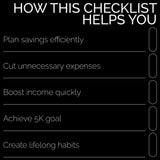 5K in 3 Months: Actionable Checklist – How to Save $5,000 in 3 Months with Smart Budgeting, Side Hustles & Expense-Cutting Strategies | Digital Download thumbnail 3