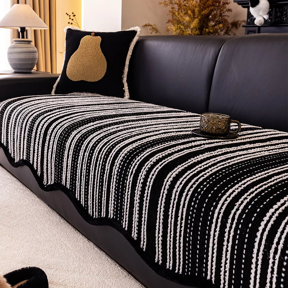 Luxury Four-Season Chenille Sofa Cushion & Slipcover Set – Non-Slip Furniture Protector