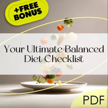 Your Ultimate Balanced Diet Checklist | Digital Download for Perfect Balanced Diet Planning & Healthy Eating Habits