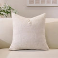 Easy-Clean Modern Solid Color Chenille Sofa Cushion Cover – Plush Square Pillowcase - DSARD