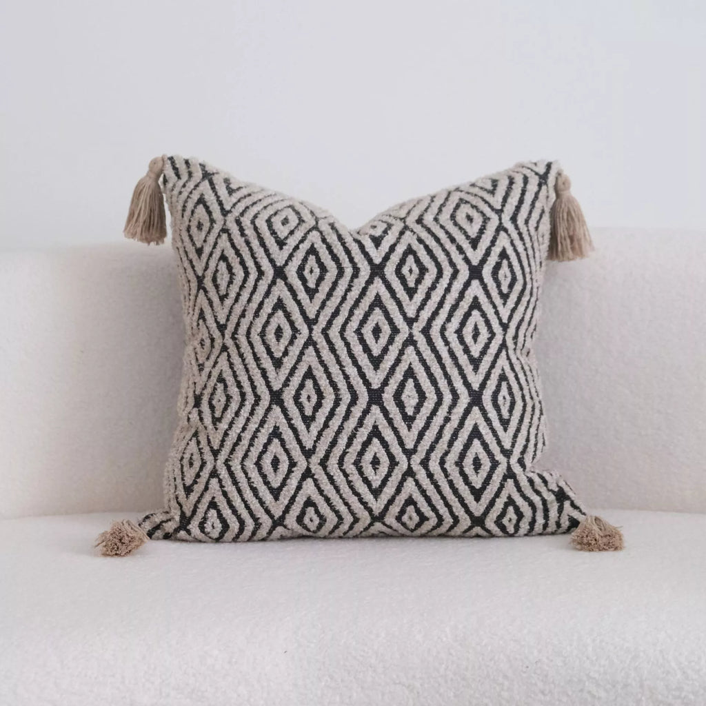 Luxury Tassel Knit Throw Pillow Cover for Sofa, Bed & Bay Window – Multiple Sizes