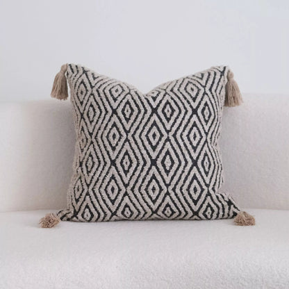 Luxury Tassel Knit Throw Pillow Cover for Sofa, Bed & Bay Window – Multiple Sizes