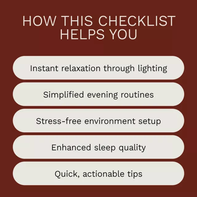 How to Create a Relaxing Evening Environment – Digital Checklist | Night Routine Reset, Cozy Home Evening Guide, Stress Relief & Calm Bedroom Routine