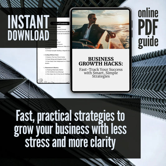 Business Growth Hacks: Fast-Track Your Success with Smart, Simple Strategies | Small Business eBook | Digital Growth Guide for Entrepreneurs | Instant Download