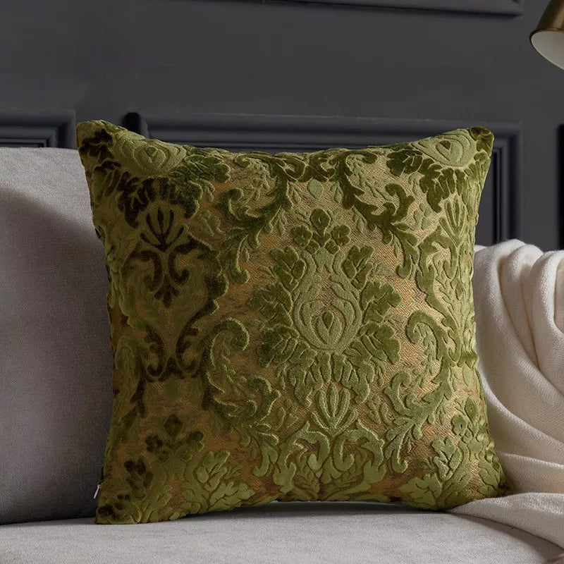 Luxury Embroidered Cushion Cover 18x18in