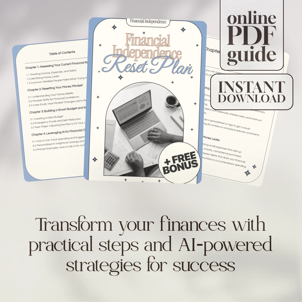 Financial Independence Reset Plan: A Comprehensive Guide to Take Control of Your Money and Build a Better Future