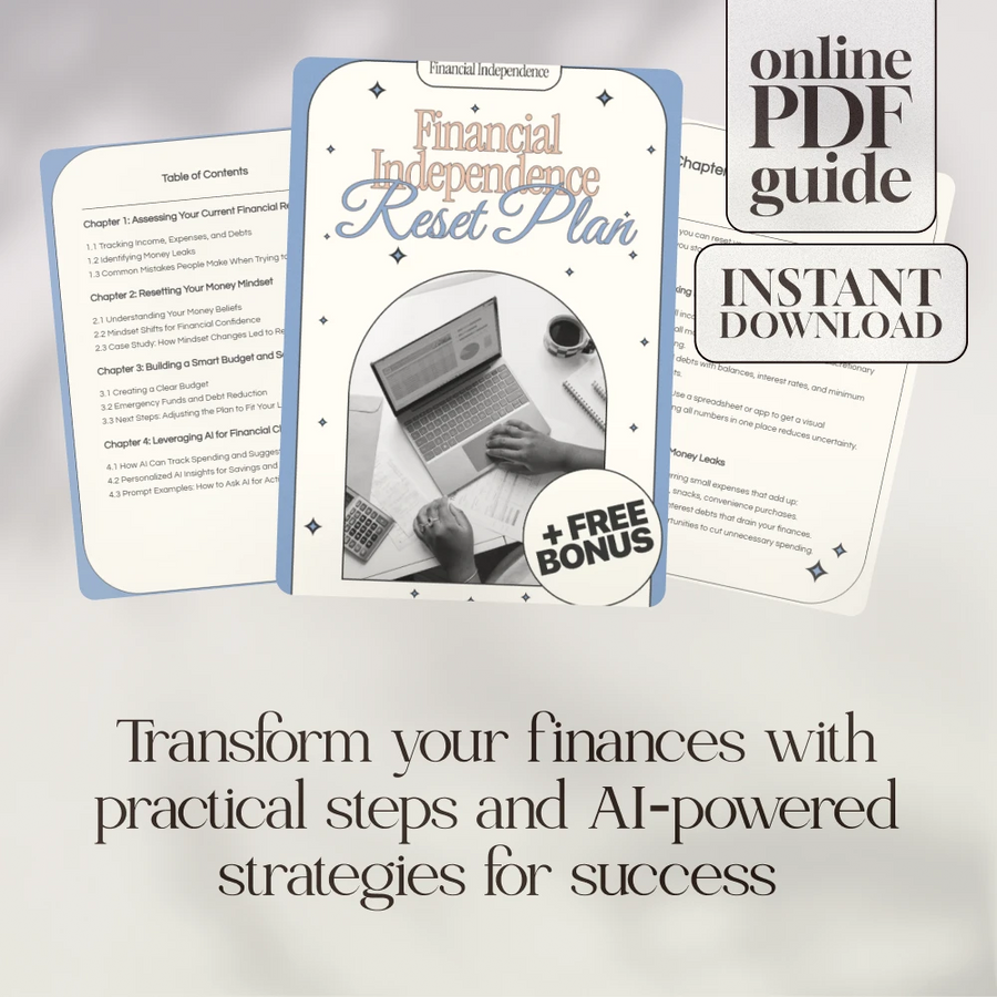Financial Independence Reset Plan: A Comprehensive Guide to Take Control of Your Money and Build a Better Future