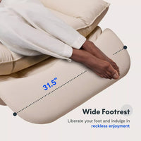 Oversized Swivel Rocker Recliner Chair 350 lbs, Faux Leather Armless Glider - DSARD