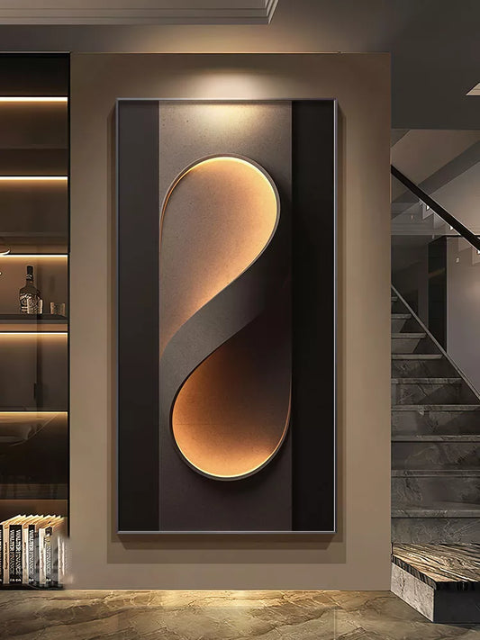 Modern Crystal Porcelain LED Wall Light with Remote Dimming