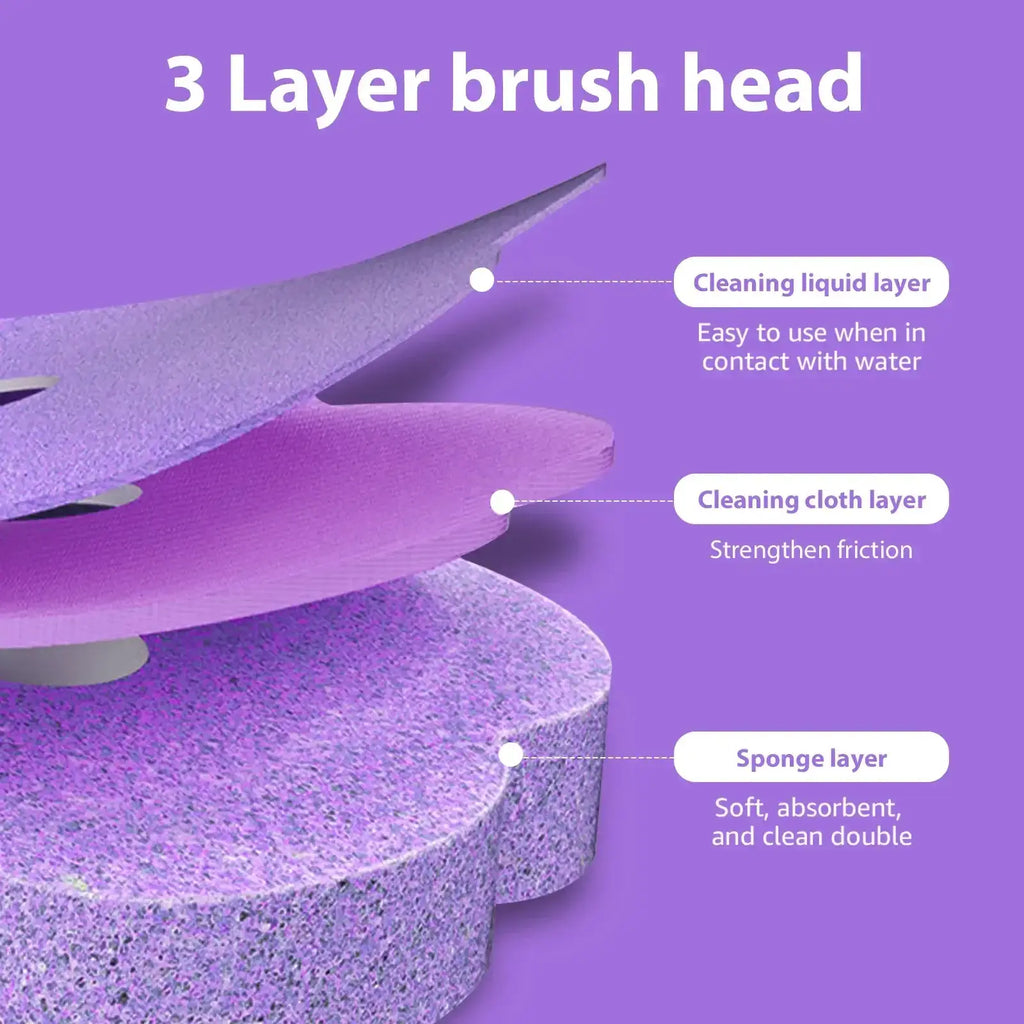 Disposable Toilet Bowl Cleaning Wand Kit – Practical Toilet Brush with Replaceable Heads - DSARD