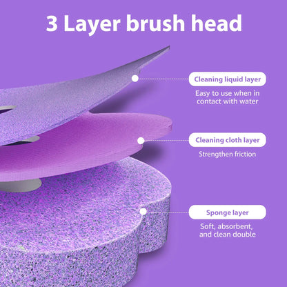 Disposable Toilet Bowl Cleaning Wand Kit – Practical Toilet Brush with Replaceable Heads