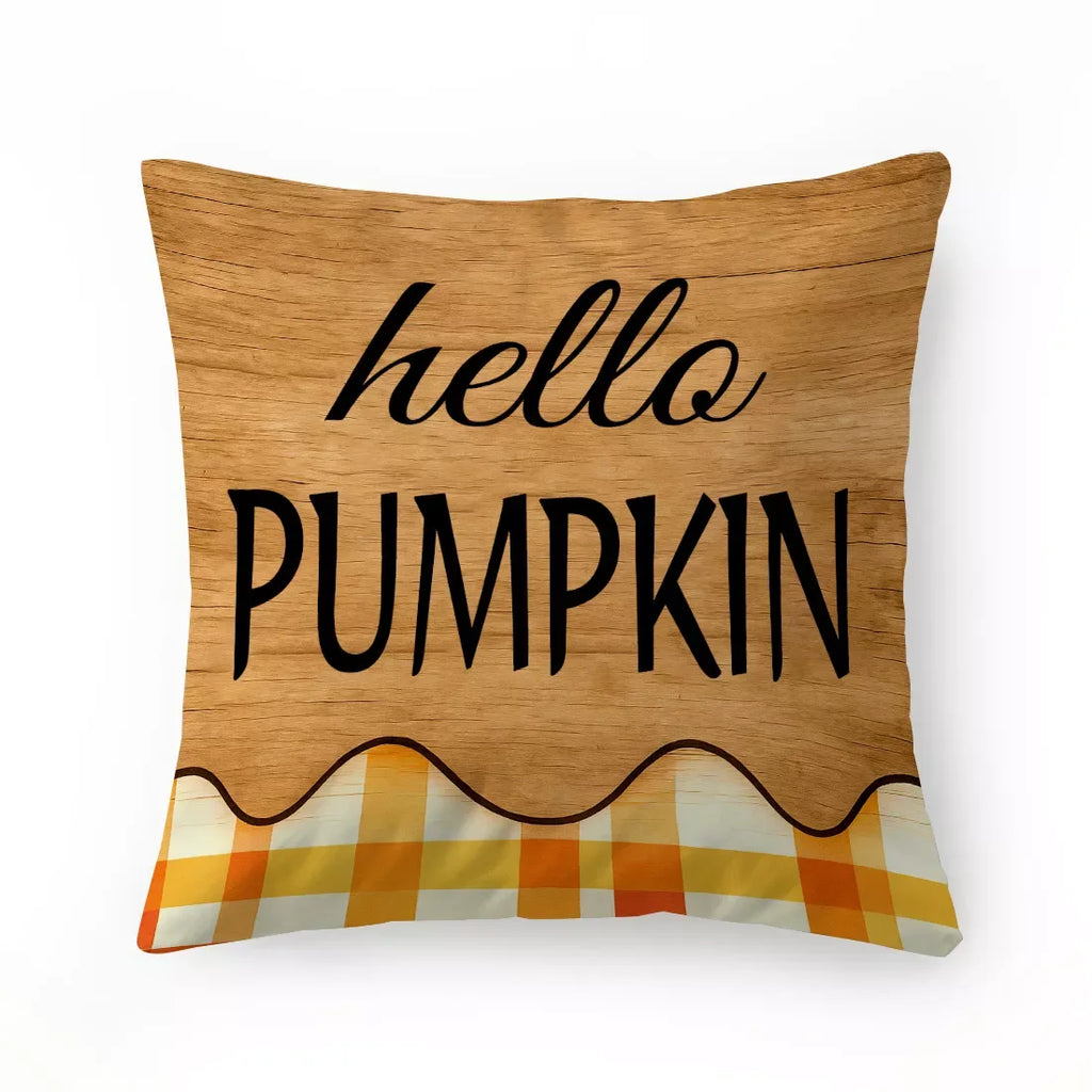 Autumn Pumpkin Scarecrow Cushion Cover - DSARD