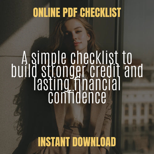 The Credit Confidence Checklist | Printable & Digital Download for Smart Money Habits | Credit Score Wellness Guide | How to Use Credit Responsibly