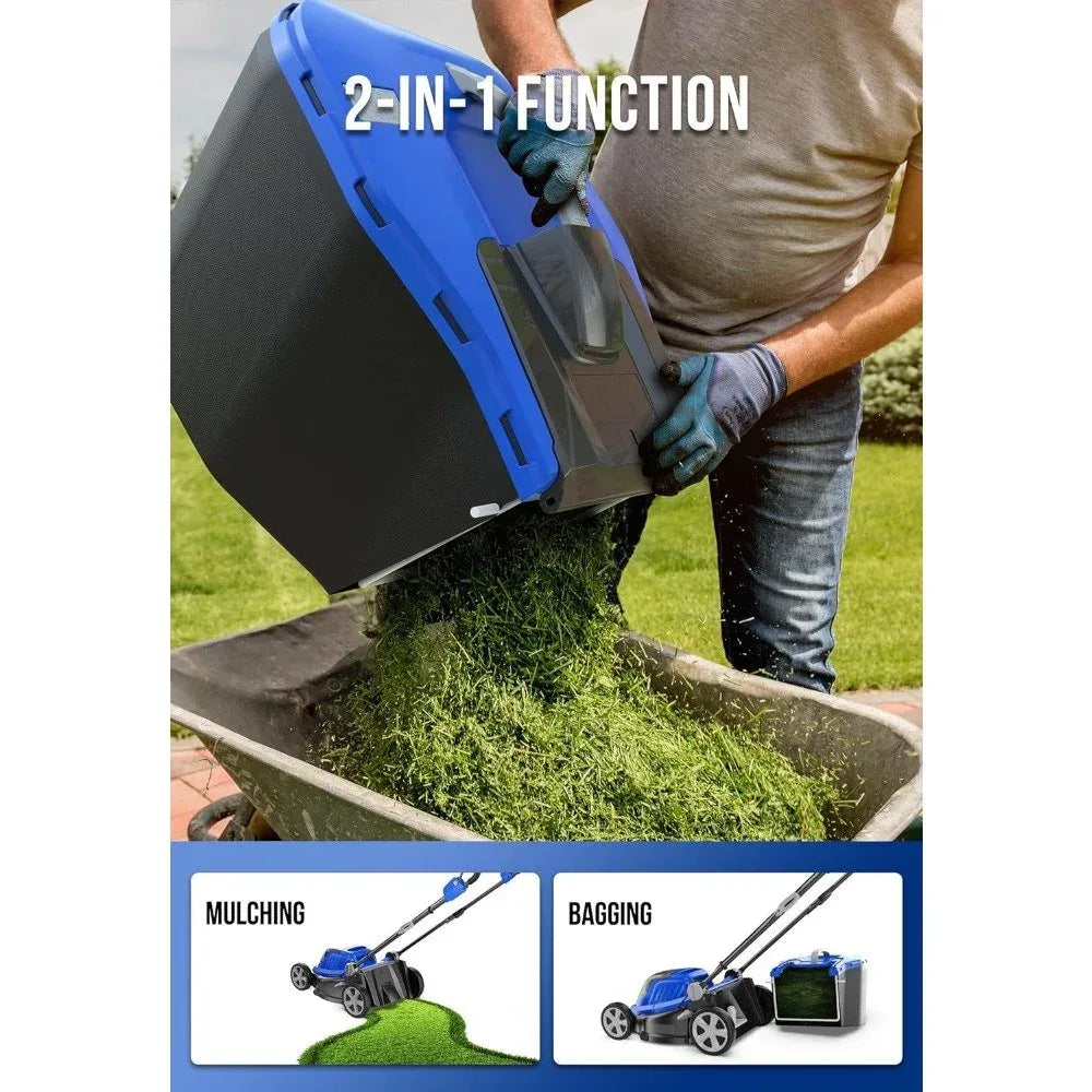 DSARD Lawn Mower 40V Brushless Cordless Electric with 5 Cutting Height Adjustments - DSARD