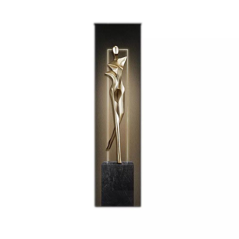 Modern LED Wall Light with Abstract Art for Living Room & Kitchen Décor