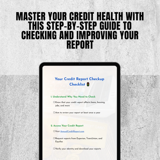 Your Credit Report Checkup Checklist | Digital Download | How Do I Check My Credit Report Guide for Annual Review & Credit Score Boost