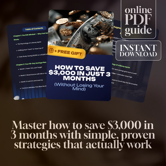How to Save $3,000 in Just 3 Months (Without Losing Your Mind) | Ultimate 90-Day Savings Guide | How to Save 3000 in 3 Months Plan + Budgeting Tips