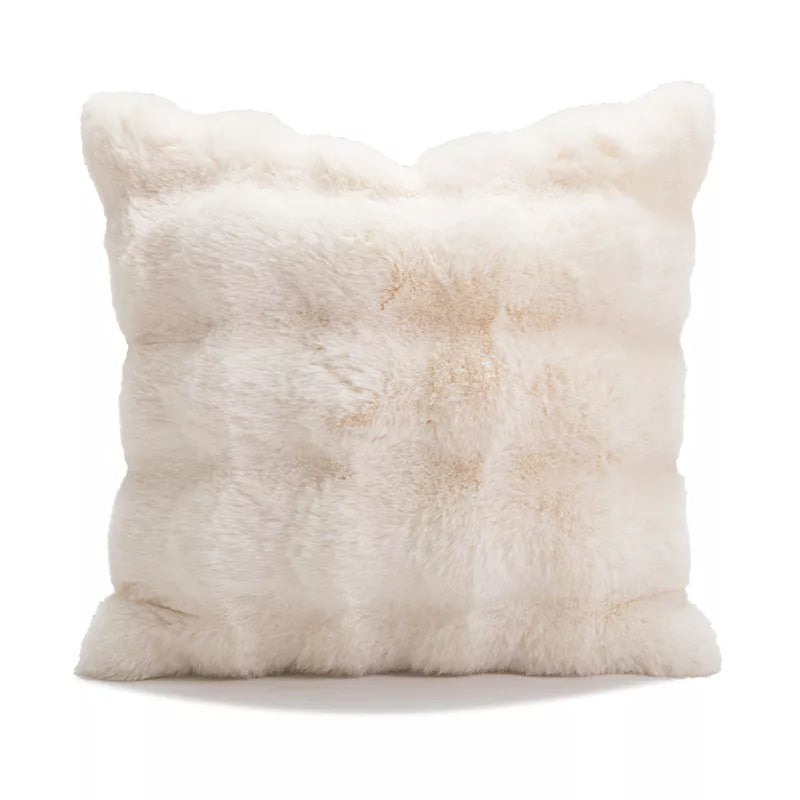 Modern Geometric Black and White Chenille Cushion Cover