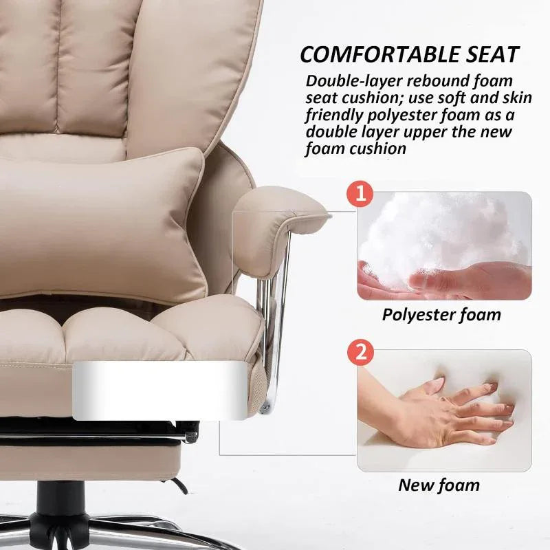 Adjustable High Back Leather Executive Office Chair - DSARD - DSARD