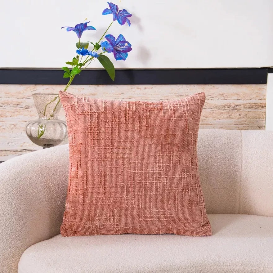 Coarse Linen Seat Cushion Cover – Soft, Breathable, and Decorative Backrest Cover for Office and Car