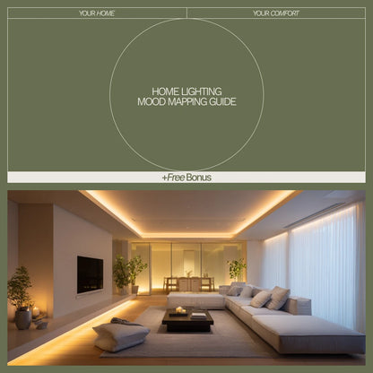 Home Lighting Mood Mapping Guide | Digital Download Checklist | Lighting Design eBook for Cozy, Warm, and Modern Home Ambiance