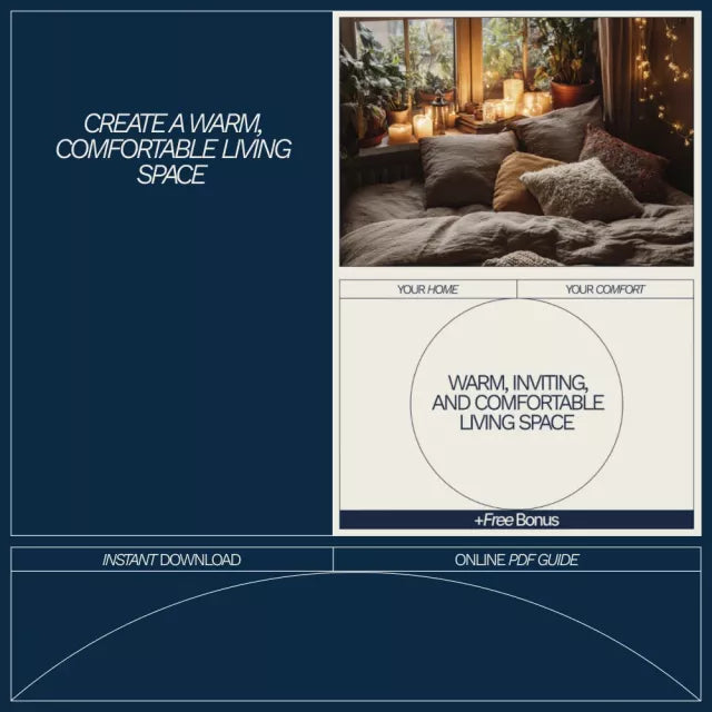 Warm, Inviting, and Comfortable Living Space | Cozy Living Room eBook Guide on how to make living room more cozy