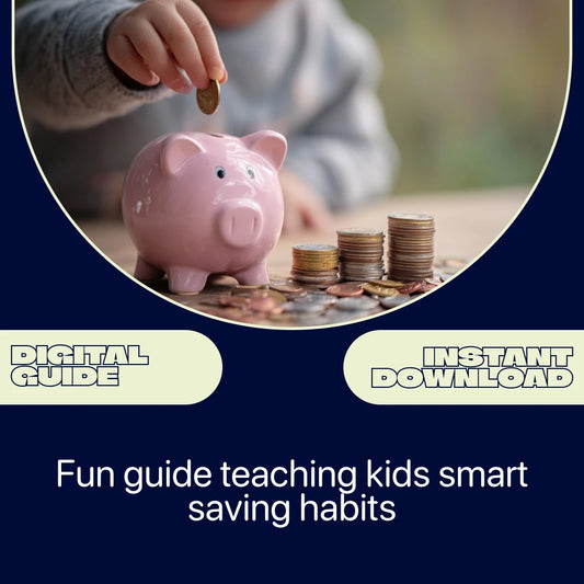 Fun & Easy Saving for Kids – A Practical Guide on How to Save Money for Kids | Money Lessons, Budgeting Basics & Smart Spending Ebook for Parents