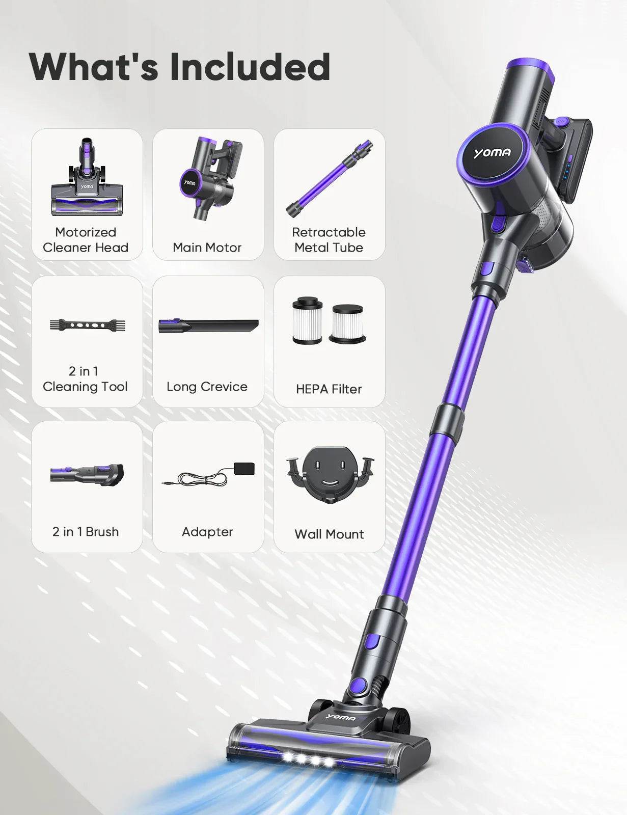 6-in-1 Cordless Stick Vacuum Cleaner - Powerful, Lightweight, Bagless - DSARD