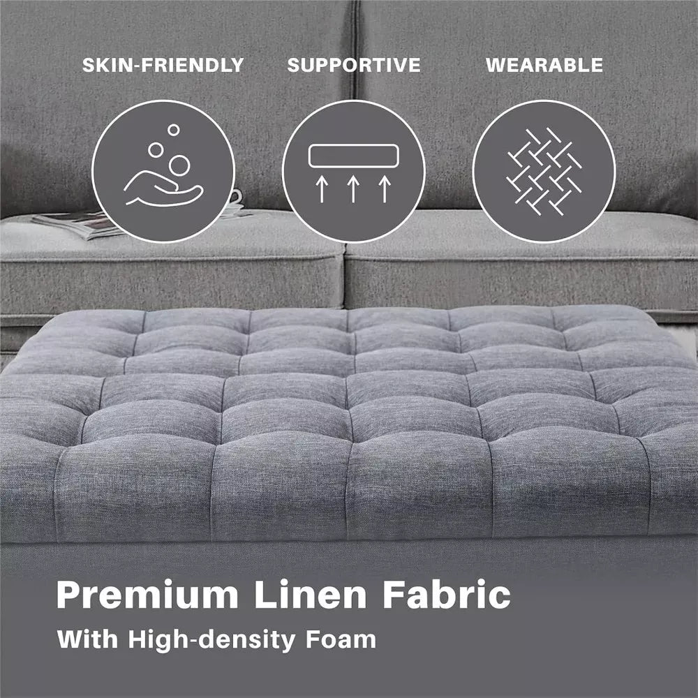 Large Square Storage Ottoman Bench - DSARD