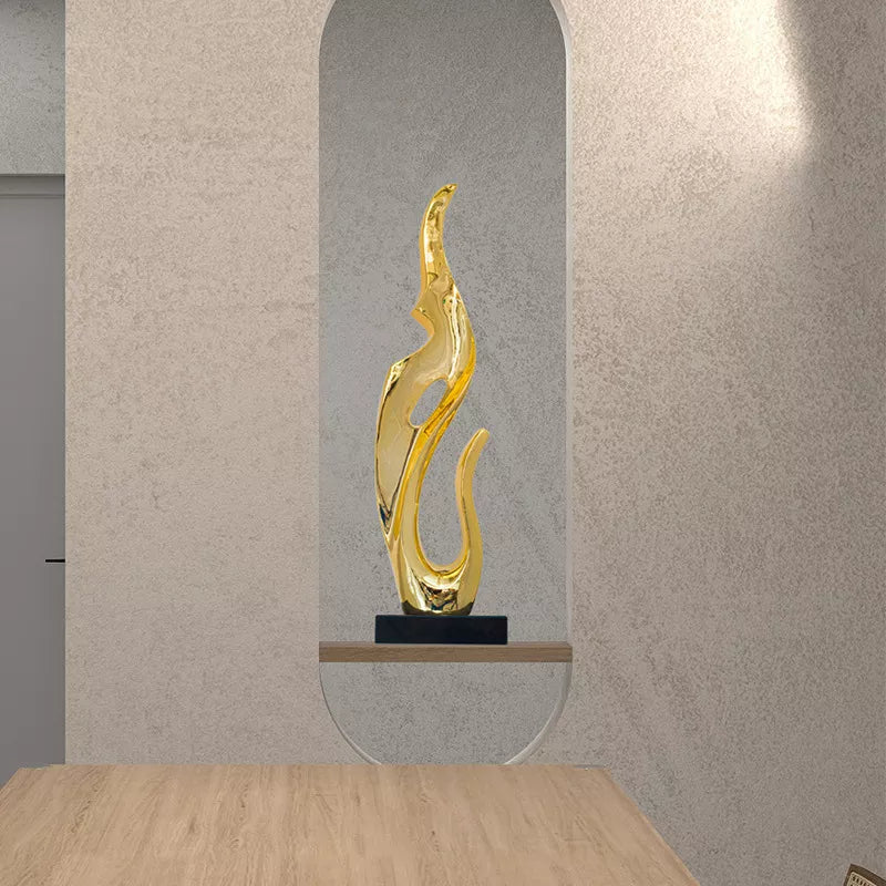 Abstract Plating Resin Statues for Living Room and Desktop Home Decor