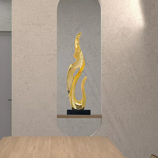 Abstract Plating Resin Statues for Living Room and Desktop Home Decor
