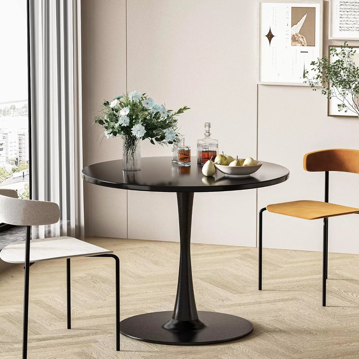 Mid-Century Modern Round Tulip Dining Table - DSARD