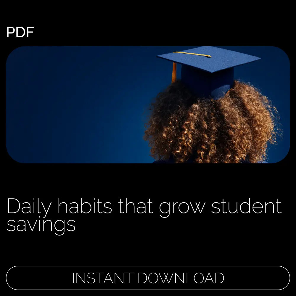 Daily Habits to Keep Student’s Wallet Full – Student Money Guide | How to Save Money Daily as a Student | Budget-Friendly Habits & Smart Tools PDF