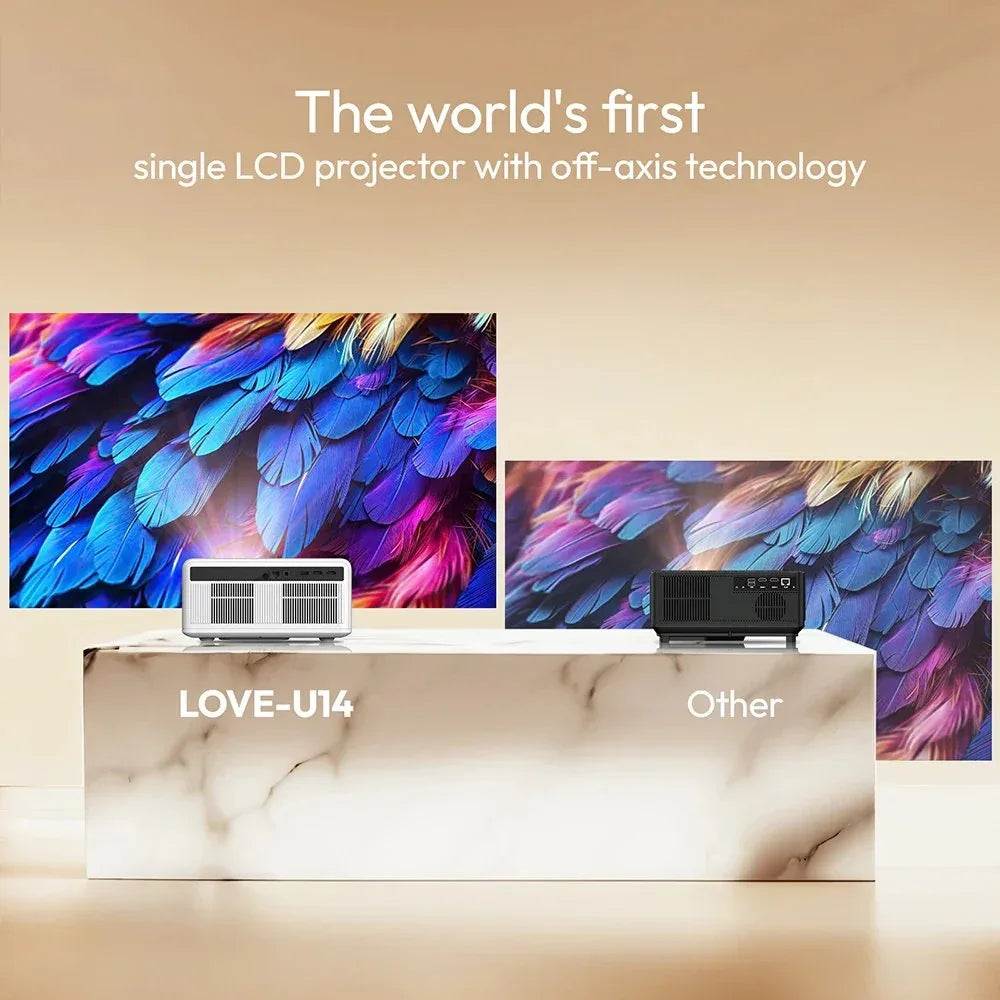 1250 ANSI 4K Projector with Auto Focus & WiFi 6 - 300" Screen - DSARD