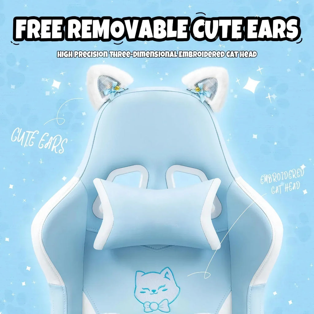 Cute Cat-Themed Ergonomic Gaming Chair - DSARD - DSARD