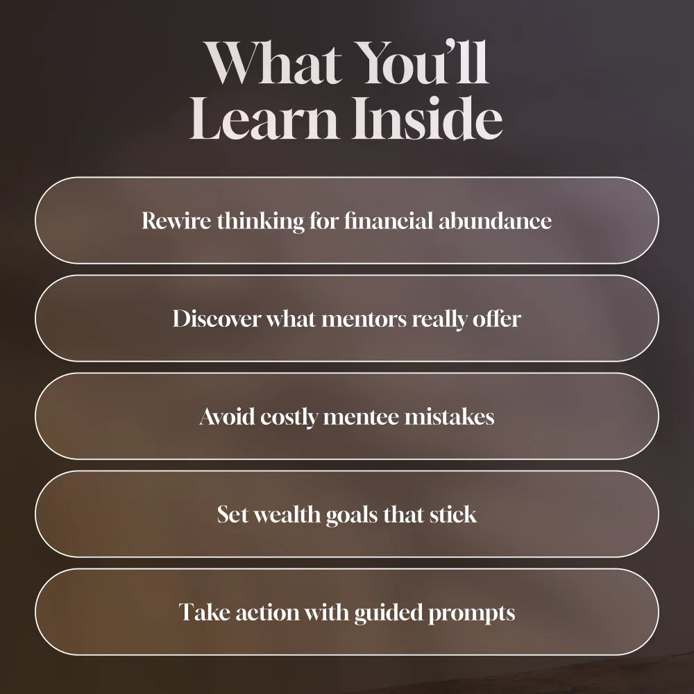 Mentored for Millions Guide | Digital Download for Wealth Mindset Mentorship Programs & Financial Growth from DSARD