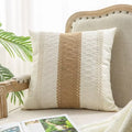 Bohemian Textured Linen Pillow Covers – Trendy Boho Chic Throw Pillowcases - DSARD
