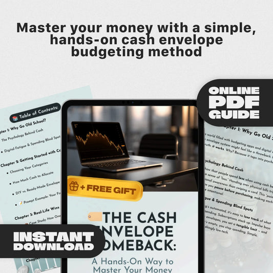 The Cash Envelope Comeback: A Hands-On Way to Master Your Money | Budgeting Guide PDF | Cash Envelopes Budget System