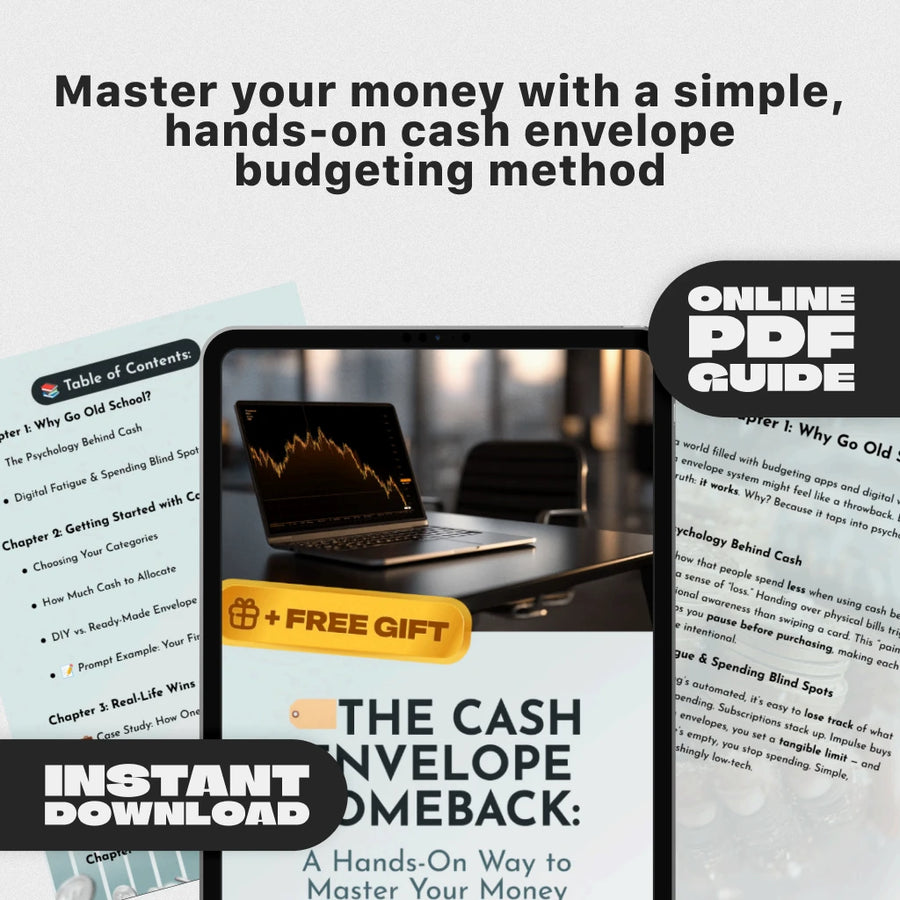 The Cash Envelope Comeback: A Hands-On Way to Master Your Money | Budgeting Guide PDF | Cash Envelopes Budget System