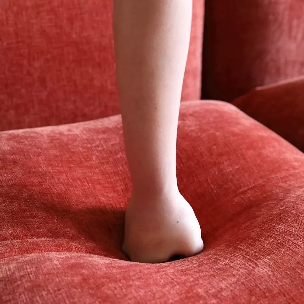 Modern Chenille Accent Chair with Thick Cushion – Plush 50-Inch Sofa for Living Room - DSARD