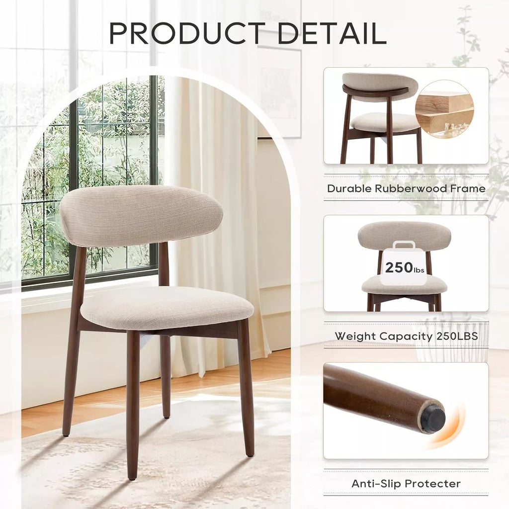 Set of 4 Modern Wooden Dining Chairs - DSARD