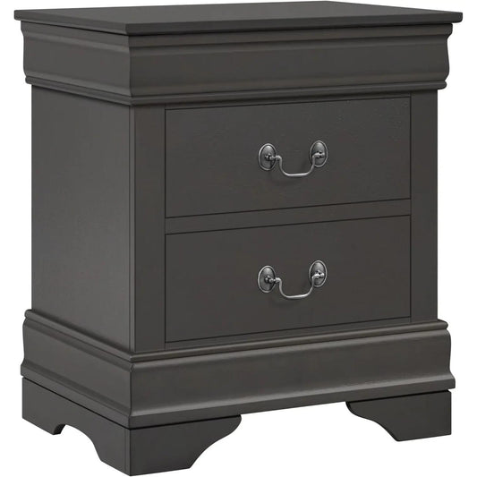 Fully Assembled 2-Drawer Wooden Premium Nightstands Set