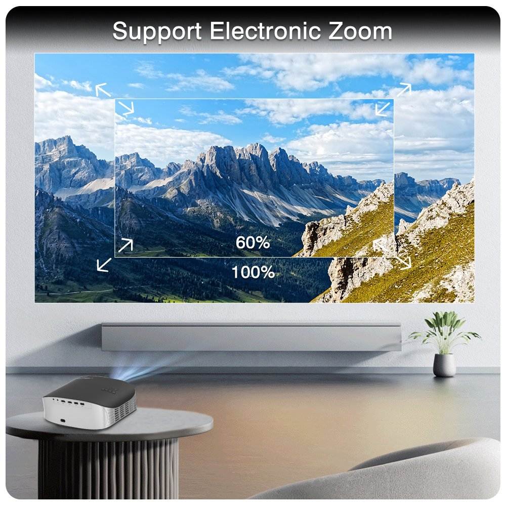 Full HD 4K Smart Home Theater Projector with 5G WiFi and Dolby Audio