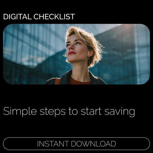 Your Quick-Start Savings Checklist | how to start saving money for beginners Digital Download Budget Planner & Simple Money Management Guide