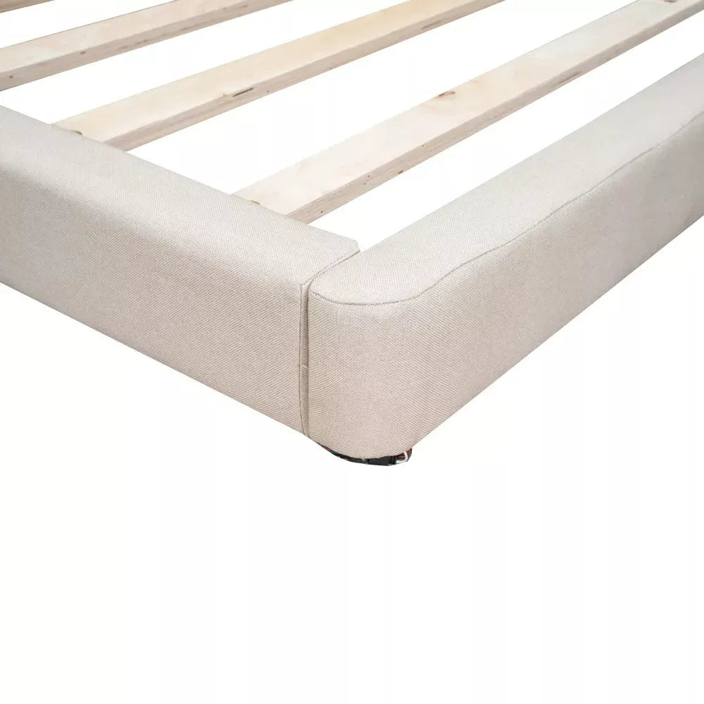 Full Size Upholstered Platform Bed with LED Lights & USB Charging Station - DSARD