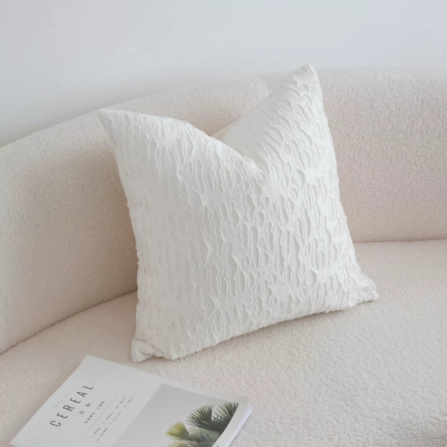 Black & White Hollow Cushion Cover