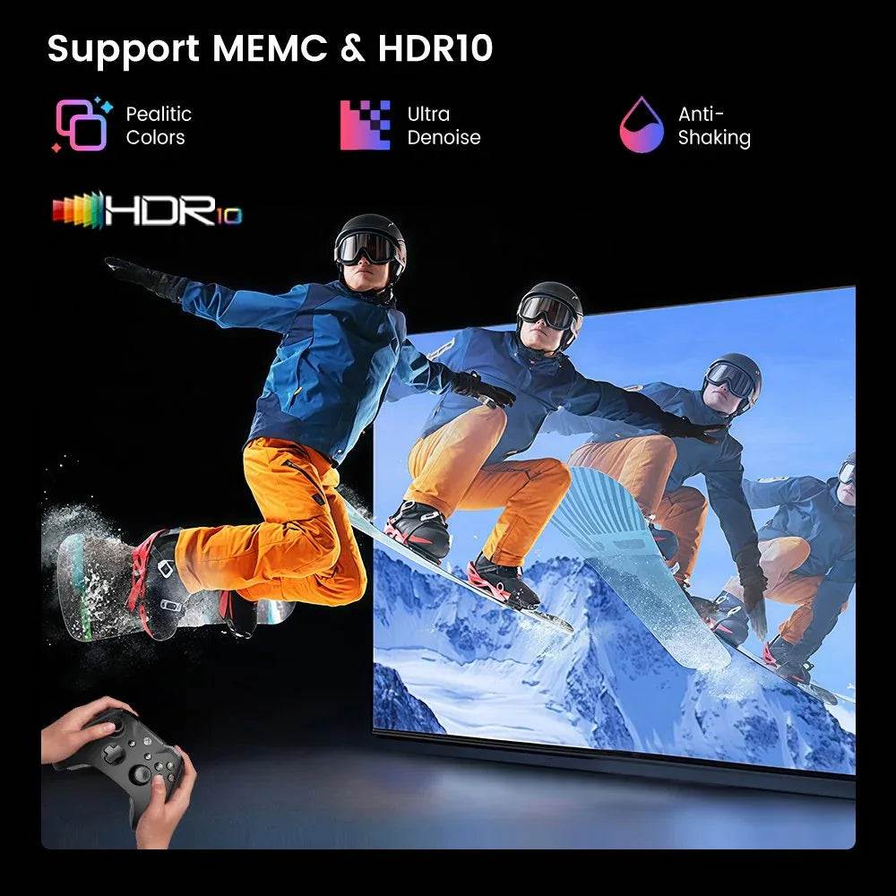 4K Ultra Bright Smart Home Theater Projector with Android 15 - DSARD