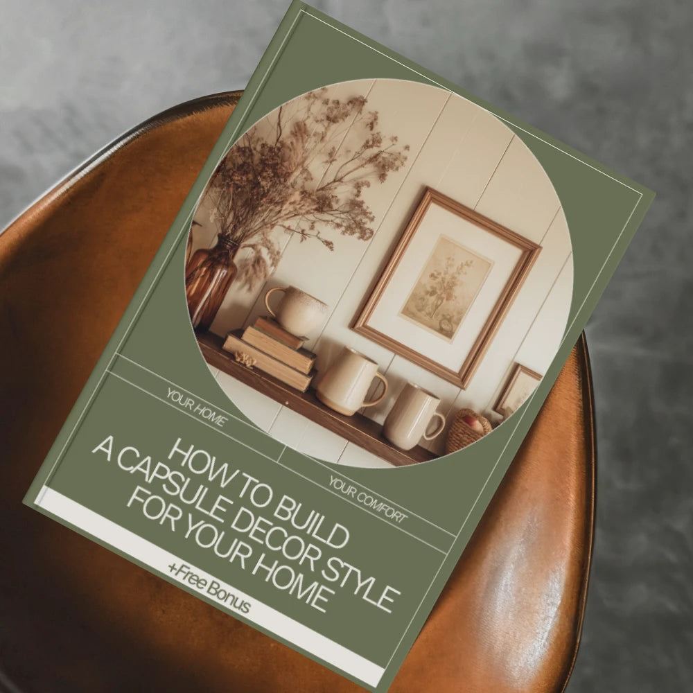 How to Build a Capsule Decor Style for Your Home | Capsule Decor Ebook | Minimalist Home Styling Guide | Interior Design Digital Download